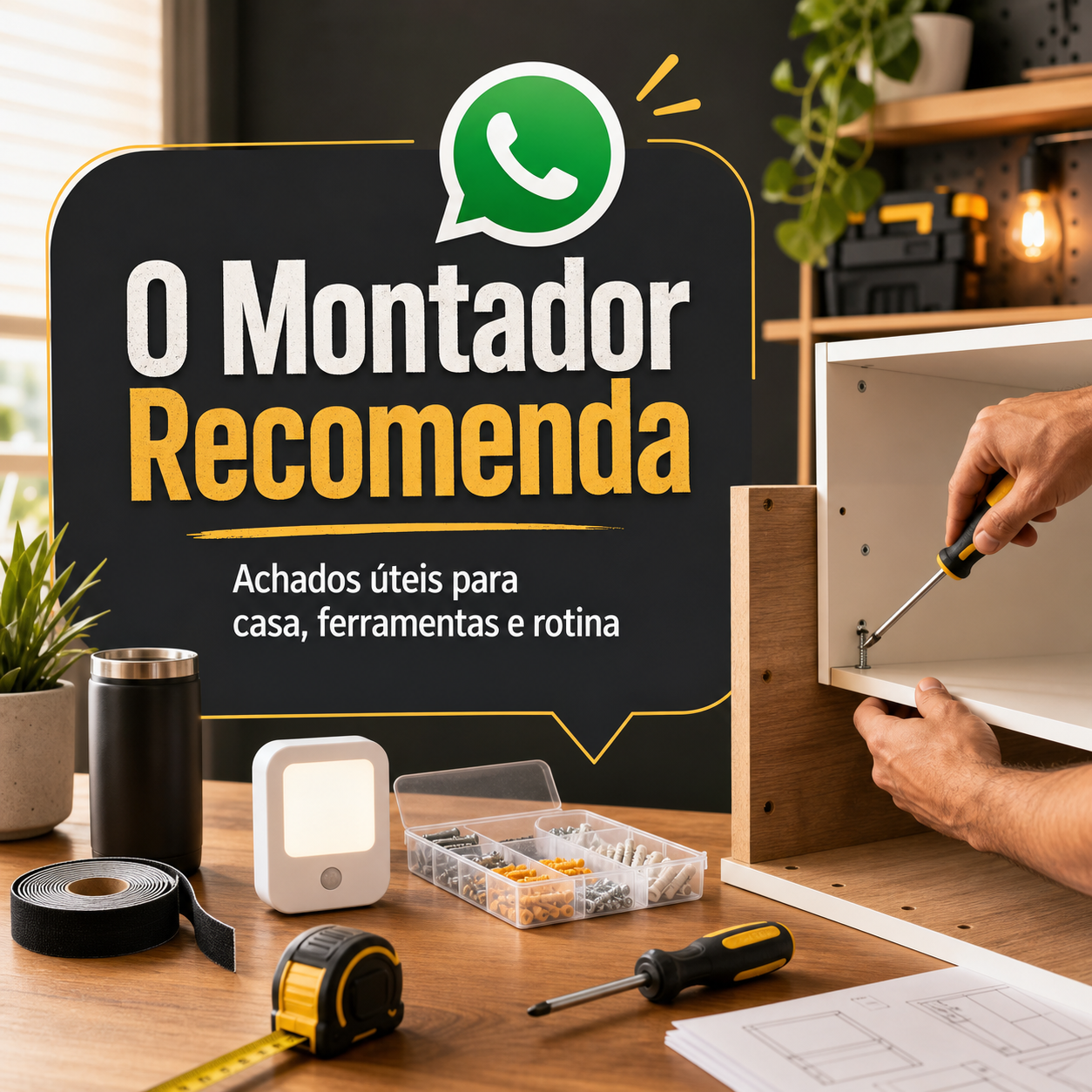 O Montador Recomenda - achados uteis para casa, ferramentas e rotina